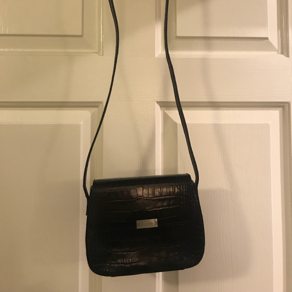 Lauren croc small shoulder bag